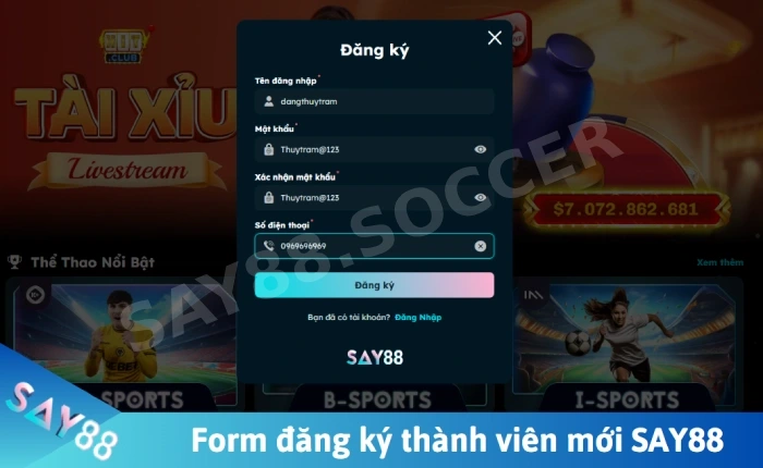 đăng ký say88